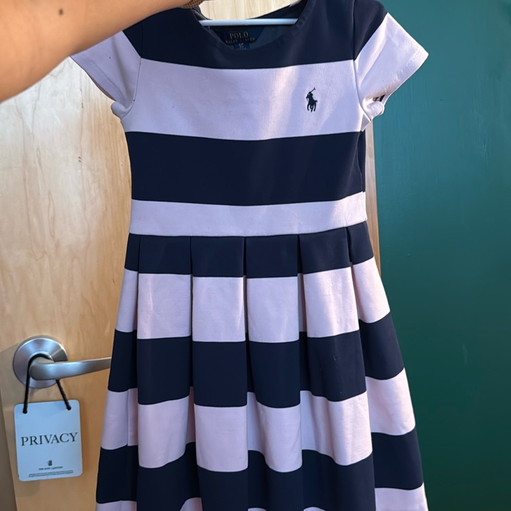 Girls Polo Ralph Lauren Pleated Dress size 7